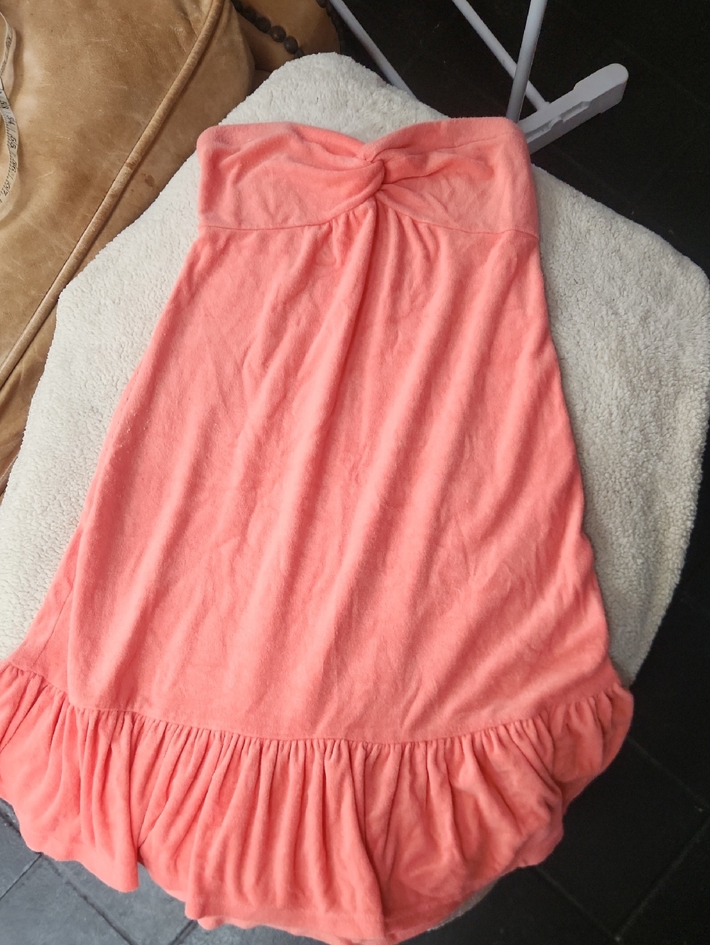 Plush & Kush- Victoria's Secret Coral Tube Coverup- Y2K